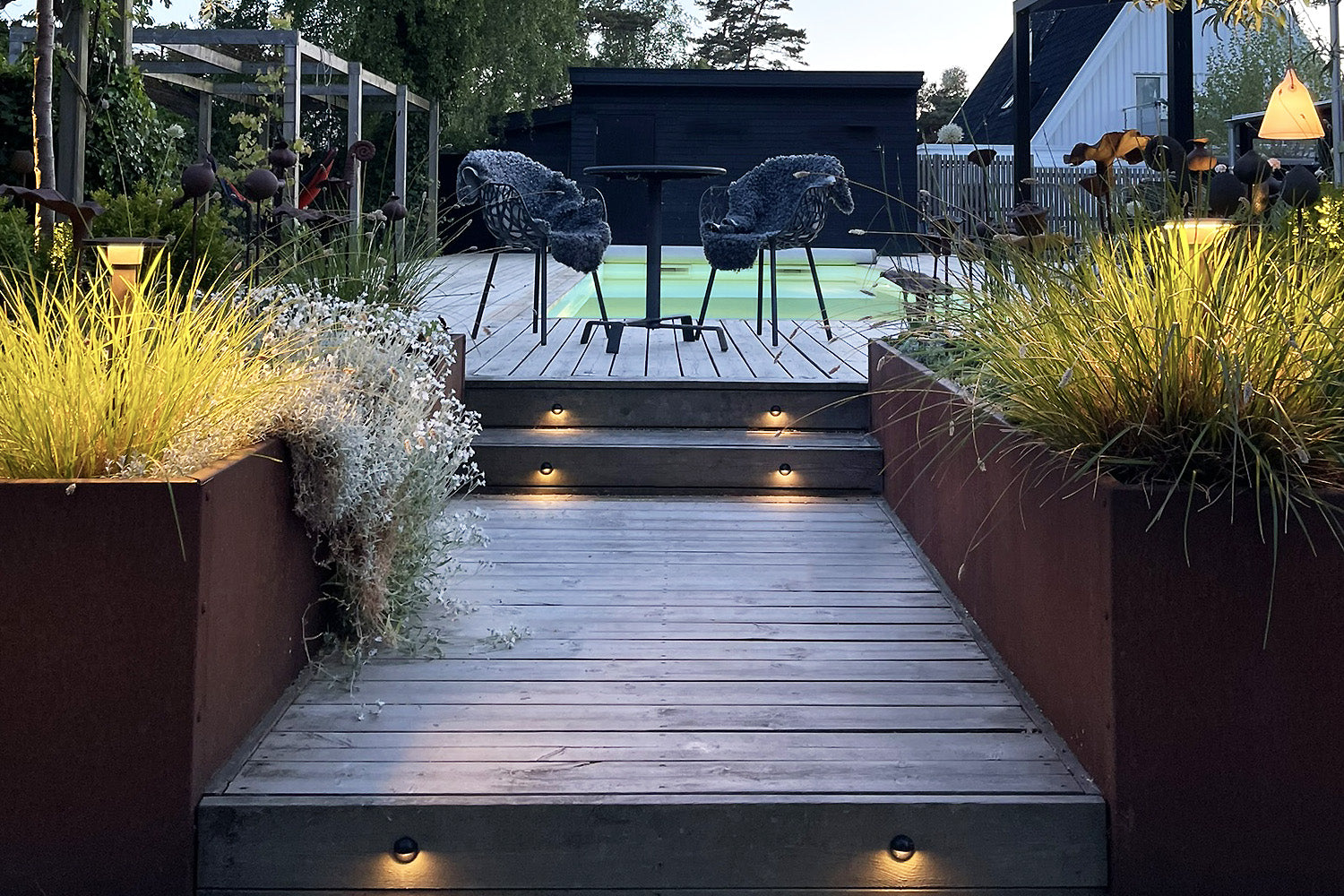 Install deck lights