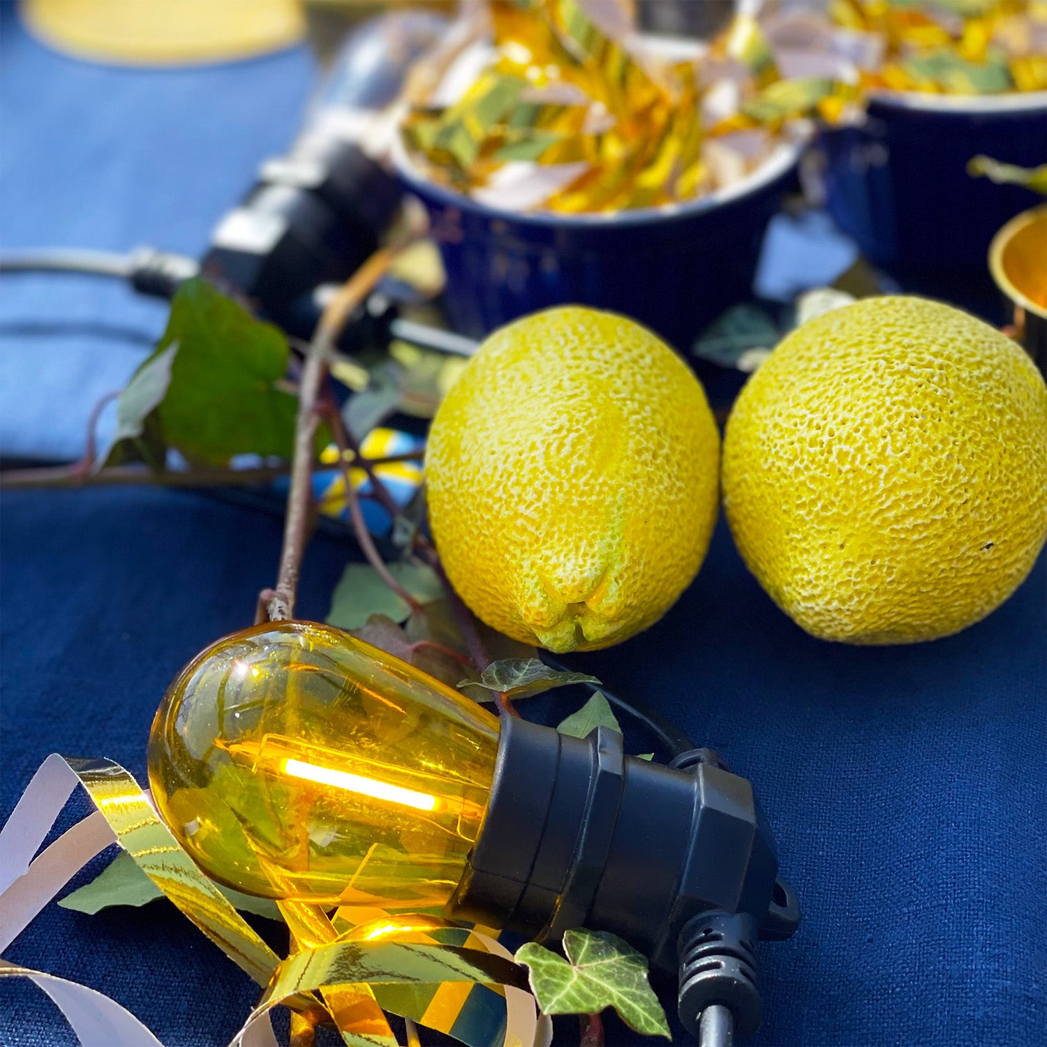 DECO BULB E27 12V (gul)