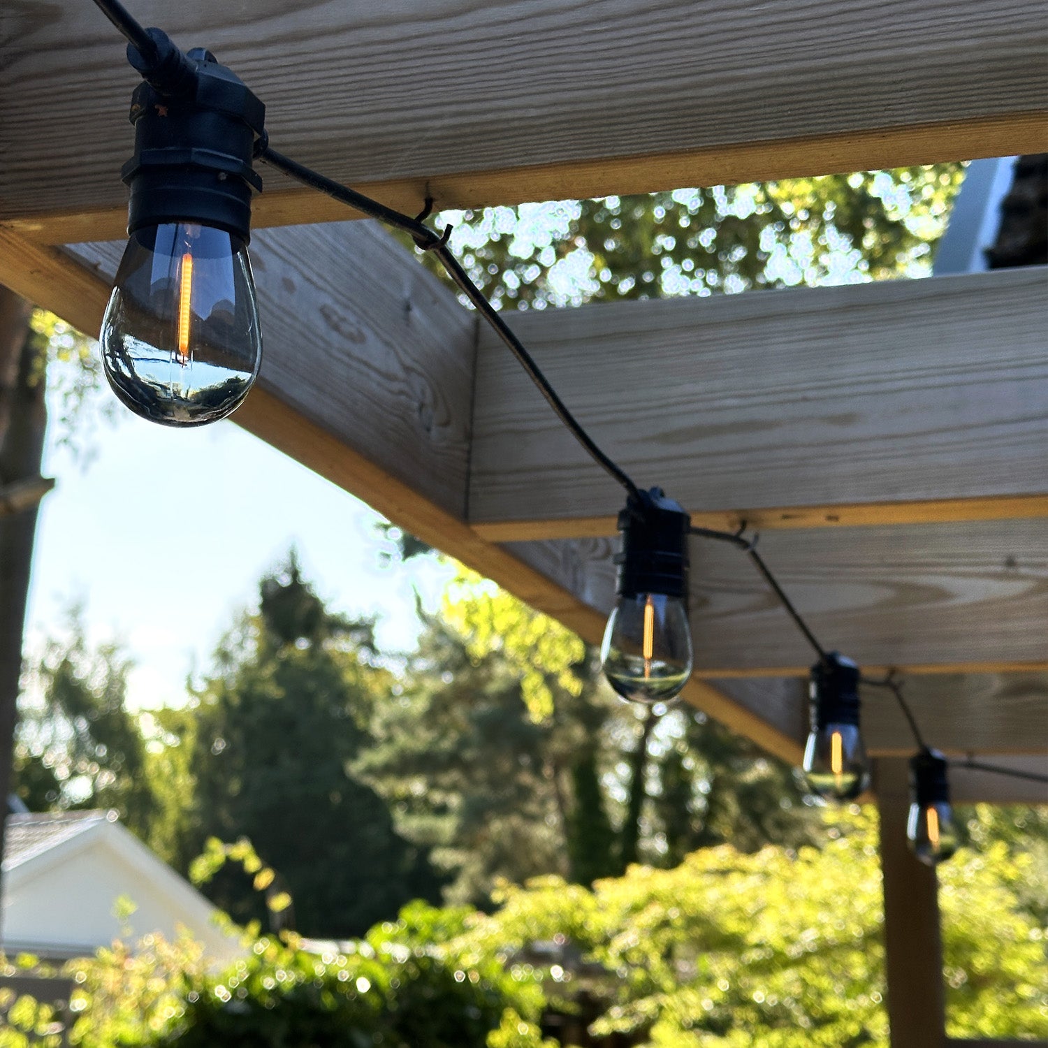 deco lightson pergola