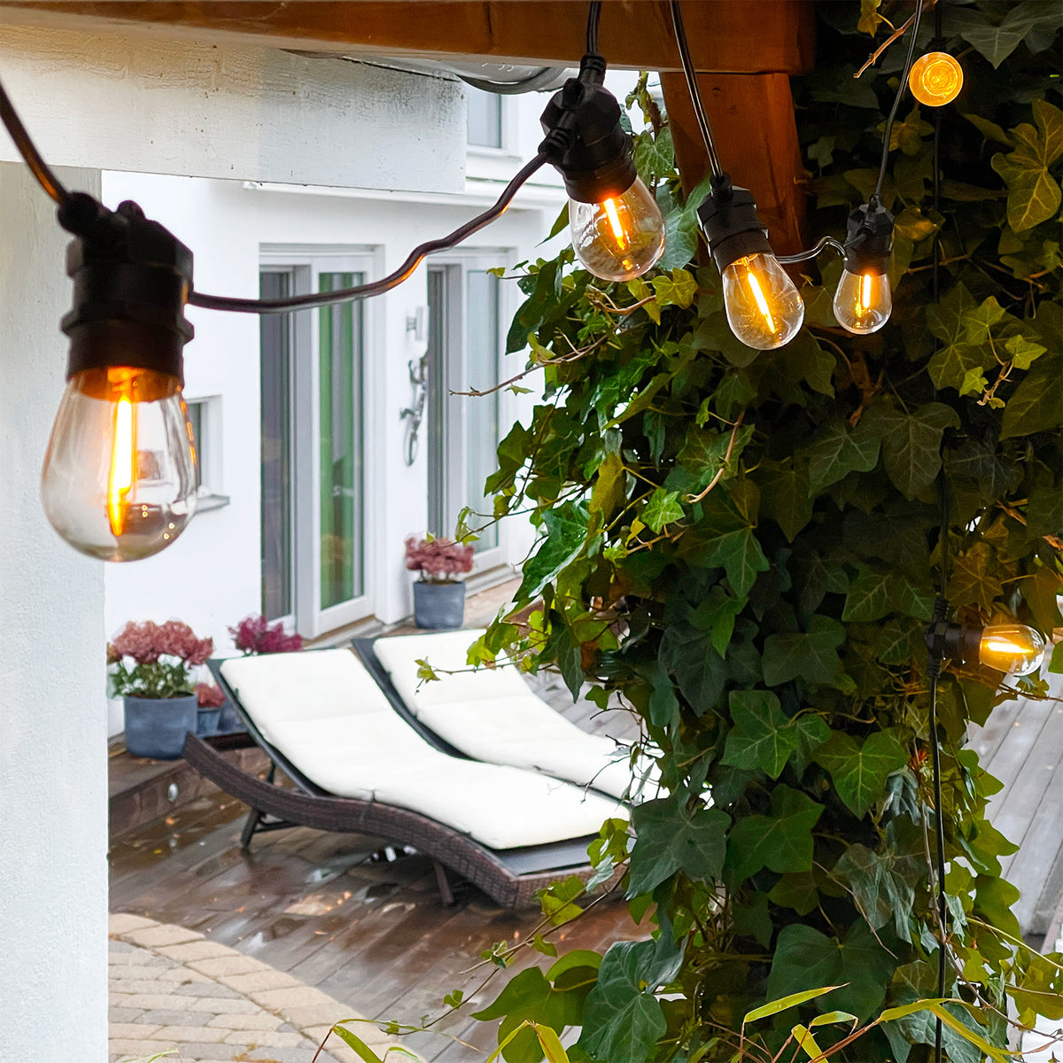 Deco bulb x 5, E27 12V (varmvit)