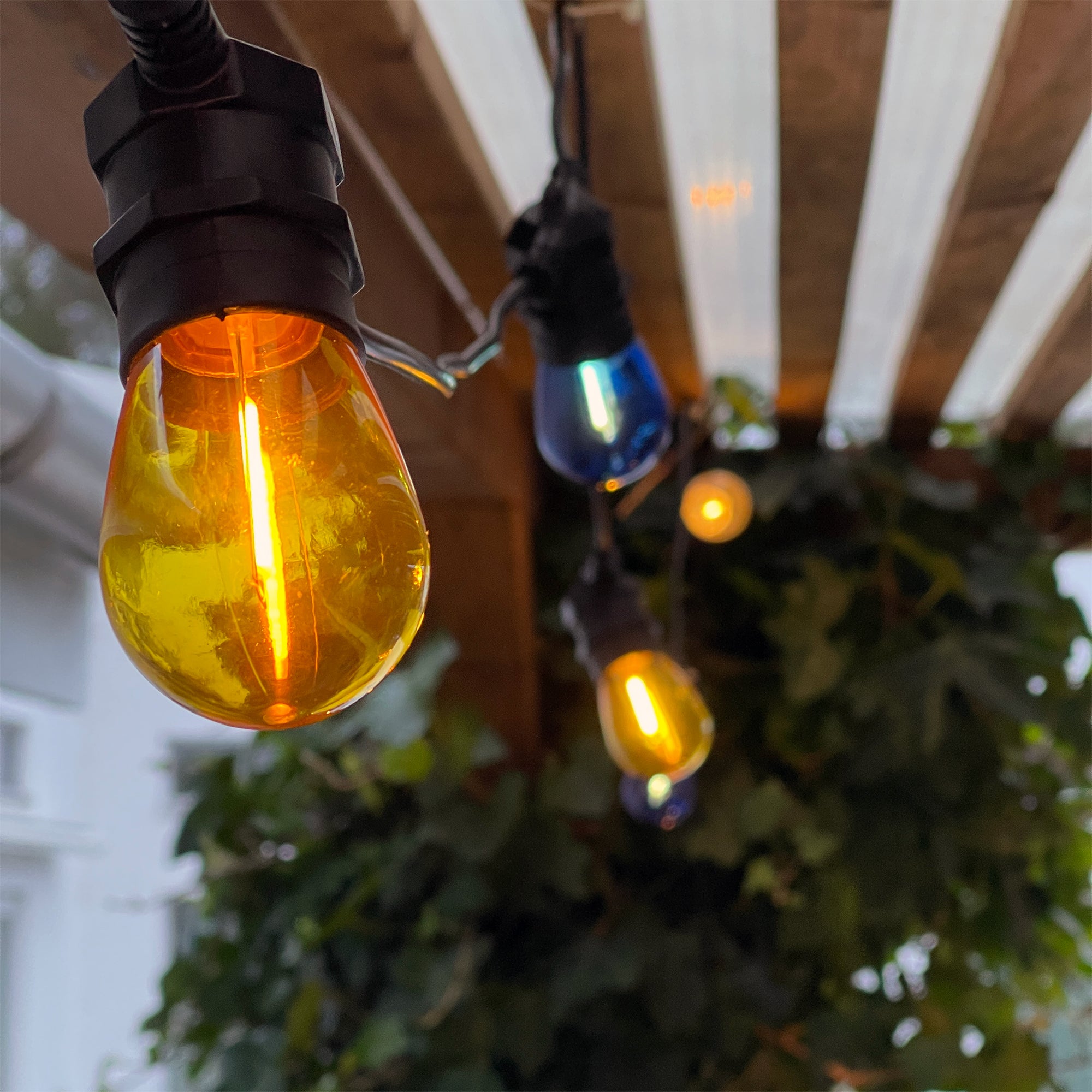 DECO BULB x 5, E27 12V (yellow)
