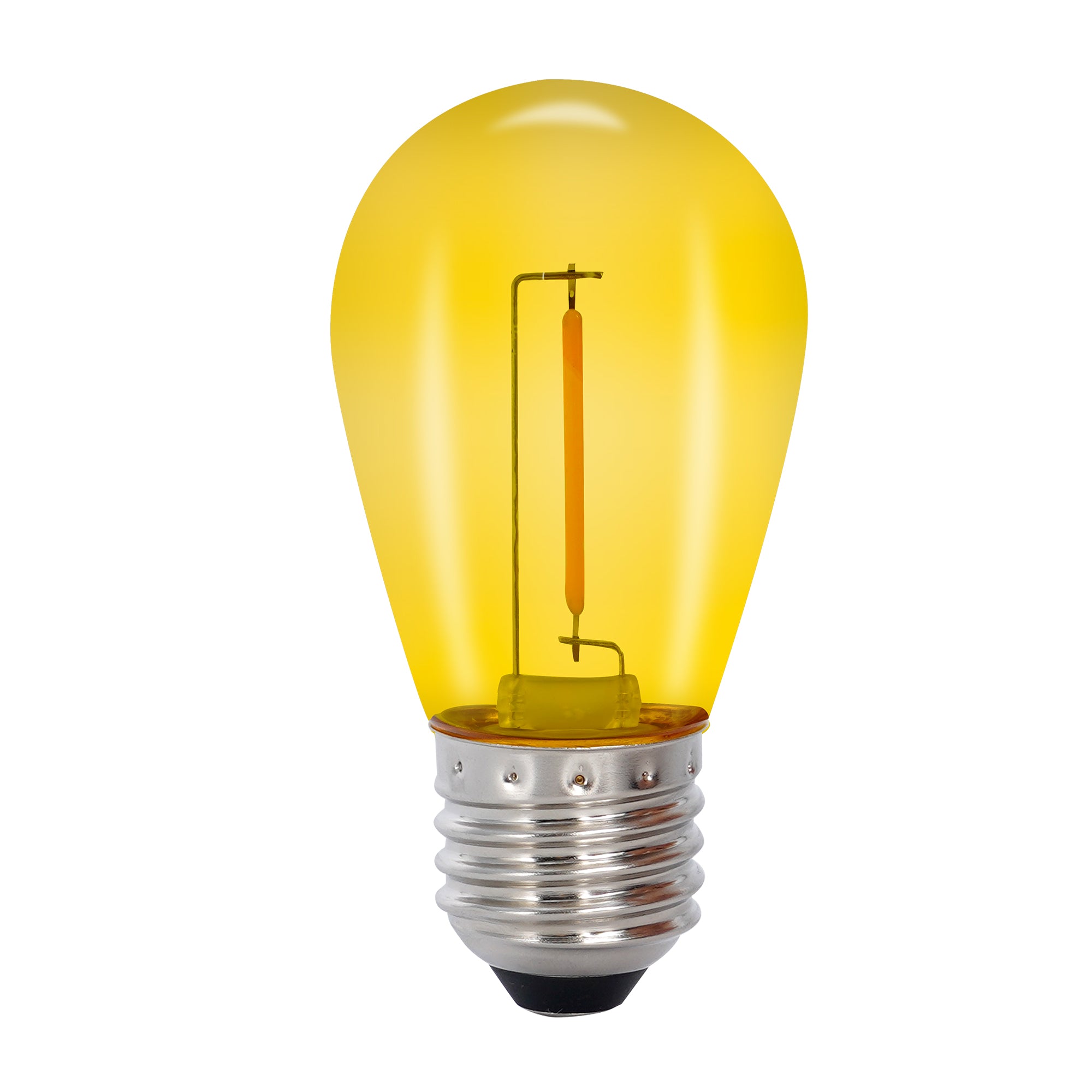 DECO BULB x 5, E27 12V (yellow)