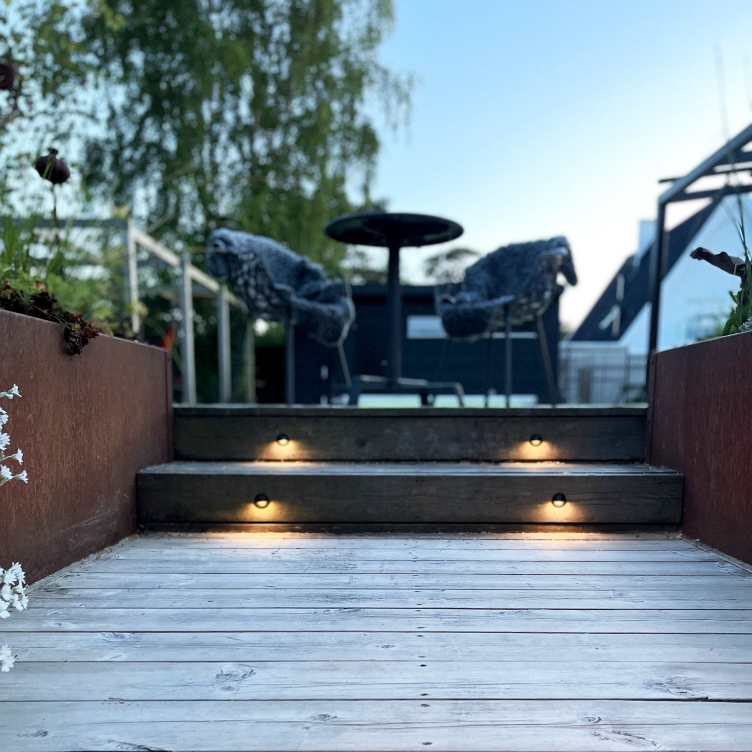 ARIES x 1 indbygningsspot til trappe (sort)