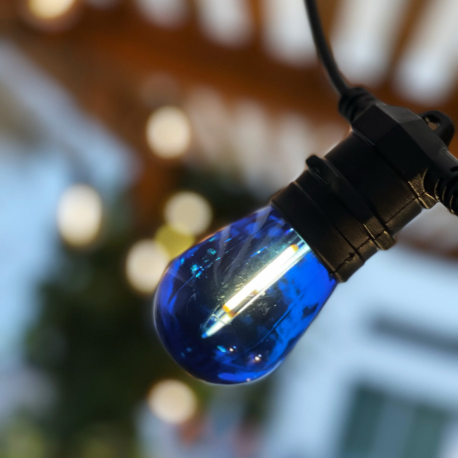 DECO BULB E27 12V ljuskälla (blå)